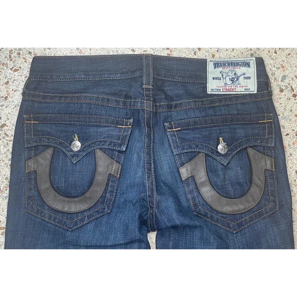 True Religion‎ Section Straight Vtg Y2K Men's Denim Jeans Size 34